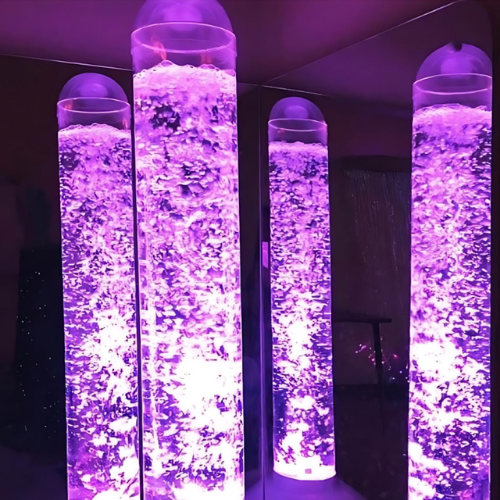 Bubble Tube Collection Close Up Purple