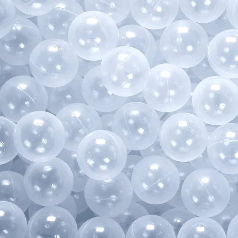 Experia Ball Pool Balls (500pc) - Translucent - Close Up View