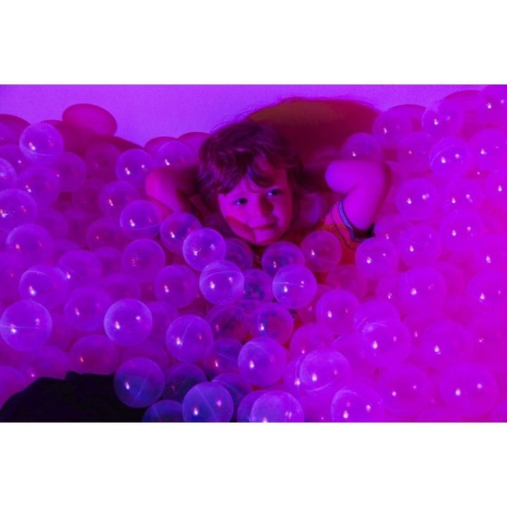 Experia Interactive LED Ball Pool - Landscape View Child Active Pinkish Light