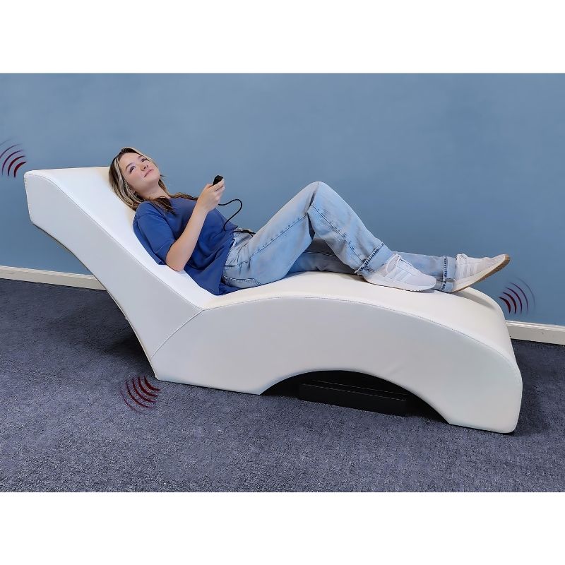 Experia Vibroacoustic Lounger - Landscape View Woman Relaxing