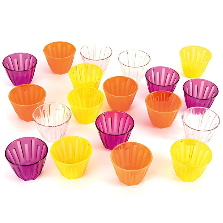 TTS Lightbox Activity Acrylic Stacking Clever Cups - 20 Pack - Complete Landscape View