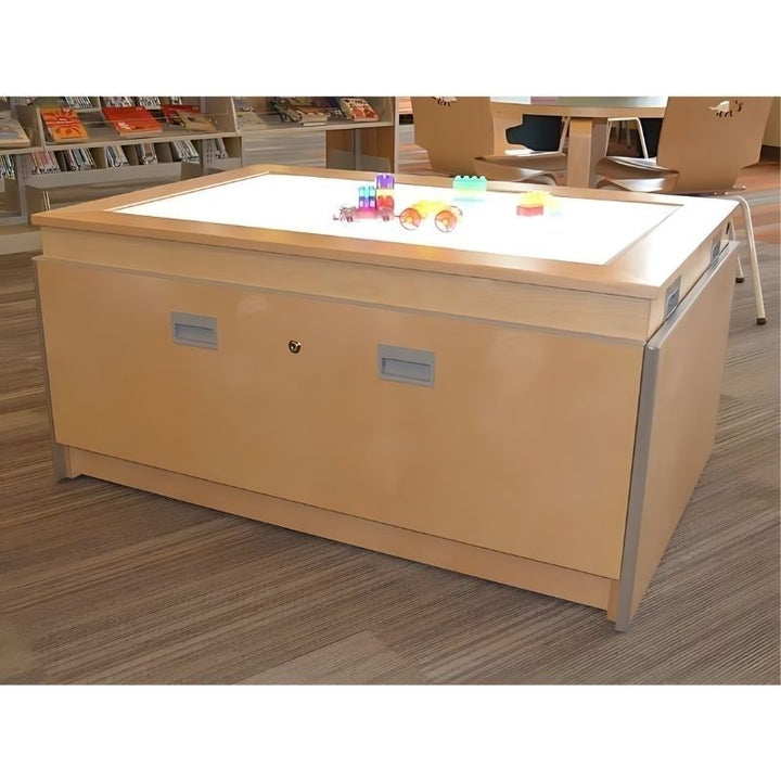 3branch Lightbox Discovery Table with illuminated LED surface, a modular sensory light table for early childhood classrooms, libraries and therapy rooms