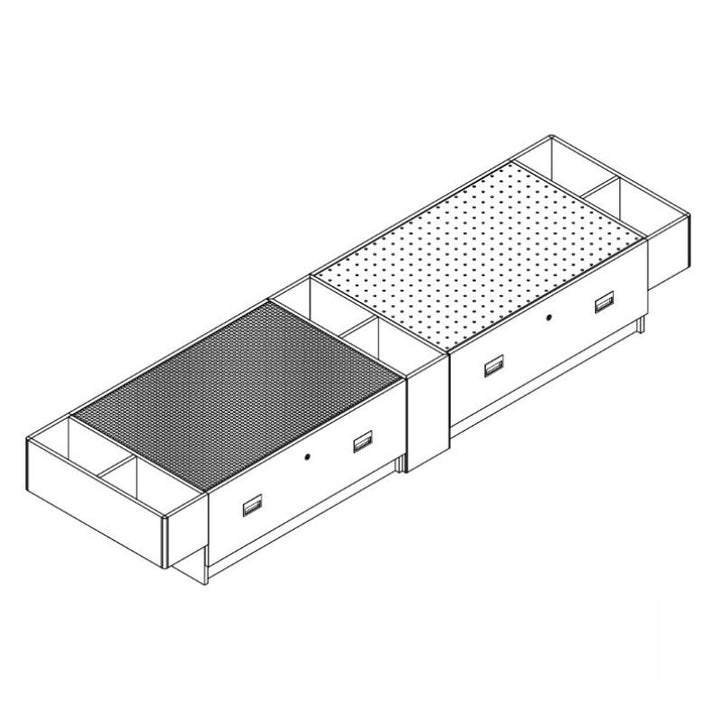 3branch Double Discovery Table - Lego & Tinker Toy Variant In Sketch
