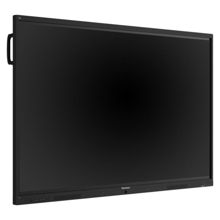 ViewSonic IFP5541 interactive display angled to show the touchscreen surface for schools and clinics