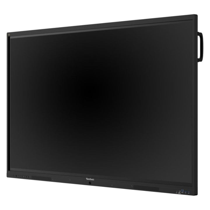ViewSonic IFP5541 55 inch interactive display shown at an angle with screen off, for classrooms and meeting spaces