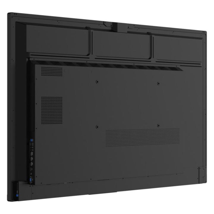 Rear angled view of the ViewSonic IFP5541 interactive display showing VESA mounting points and rear ports