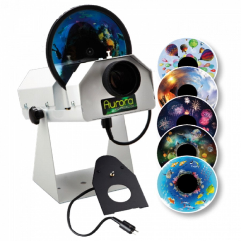 Aurora Projector Bundle - Wheel rotator + 5 effects wheels included  Landscape View 