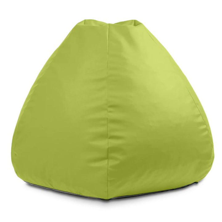 Lime green Jaxx Gumdrop kids bean bag chair, foam-filled seating for reading nooks