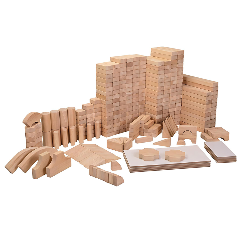 Constructive Pattern Blocks Constructive Playthings Jumbo School Unit Block Set 322 Blocks – The ...