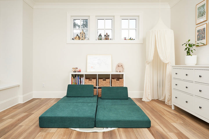 Kiddie Couch emerald green bed build
