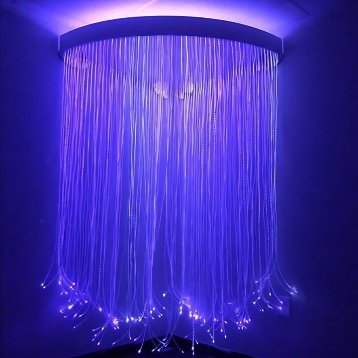 Experia Fibre Optic Sensory Corner Shower - Corner View Purplish Light