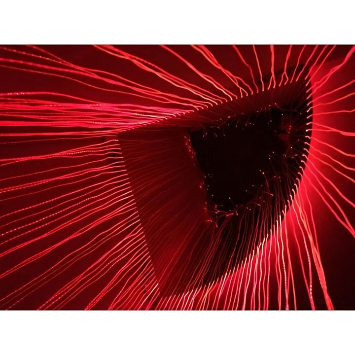 Experia Fibre Optic Sensory Corner Shower - Inside View Red Light