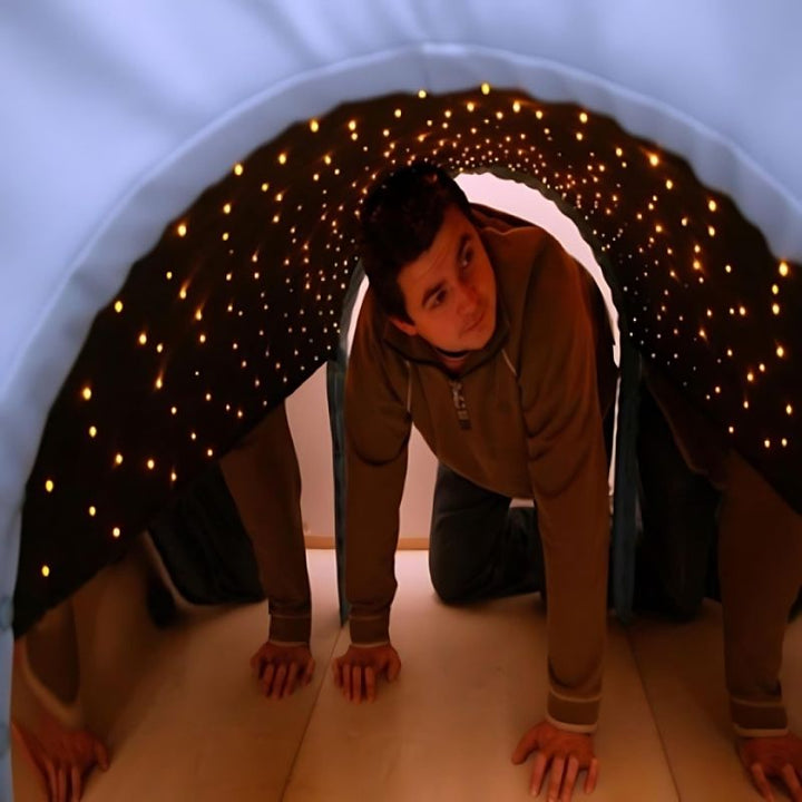 Experia Fiber Optic Tranquility Tunnel - Adult Going Inside The Tunnel