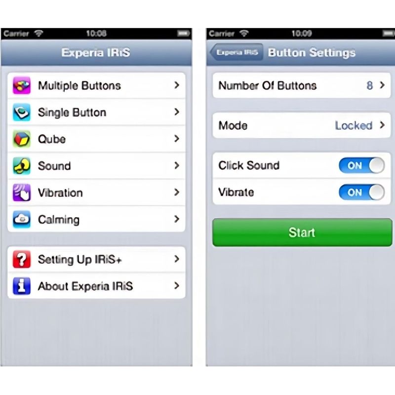Experia IRiS+ LED Fibre Optic Bundle w/ iConverter - Detailed App View