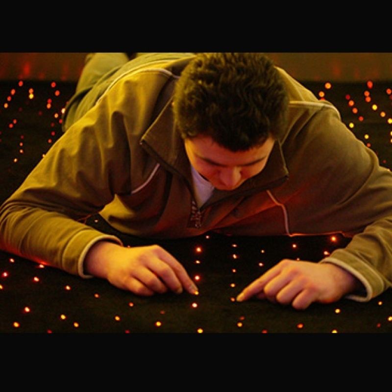 Experia LED Fiber Optic Star Carpet - Close Up Adult Active Play Crawling 