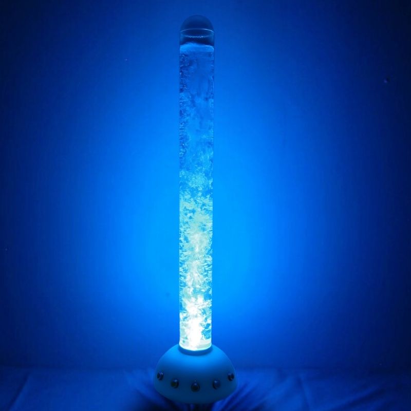 Experia Touch Sensitive LED Sensory Bubble Tube - Front View Bluish Light
