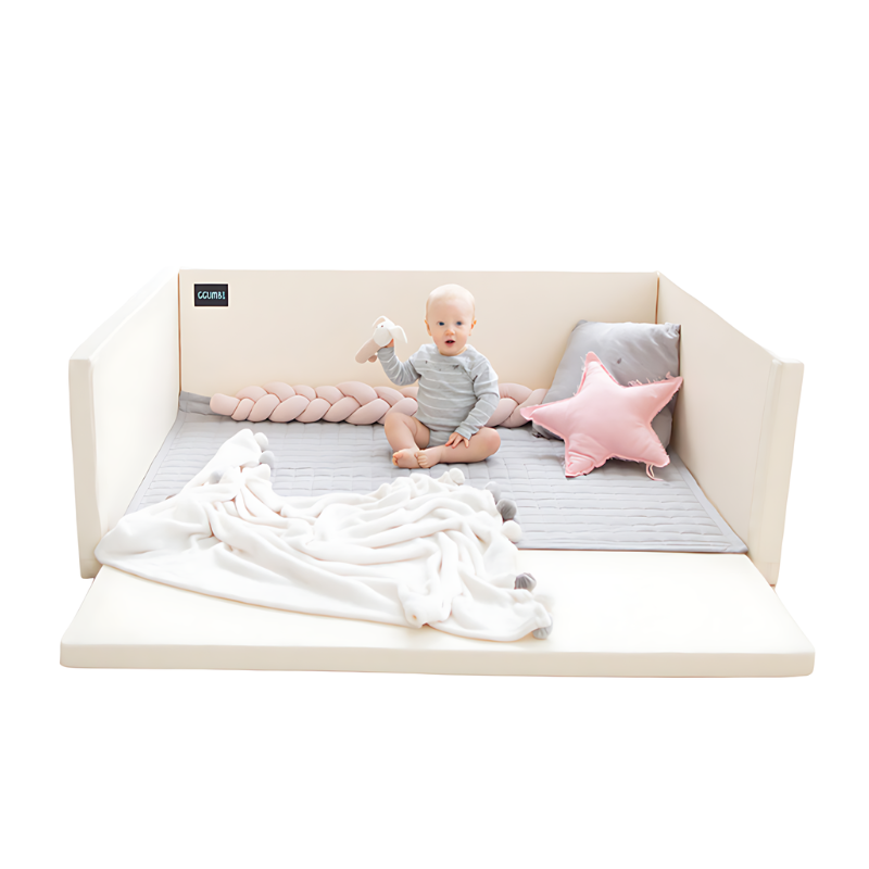 Ggumbi Lucky Star Clean Bumper Play Room - Ivory - Extra Large Landscape Baby Active 