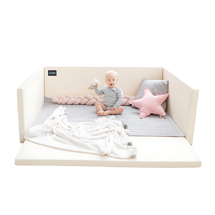 Ggumbi Lucky Star Clean Bumper Play Room - Ivory - Extra Large Landscape Baby Active 