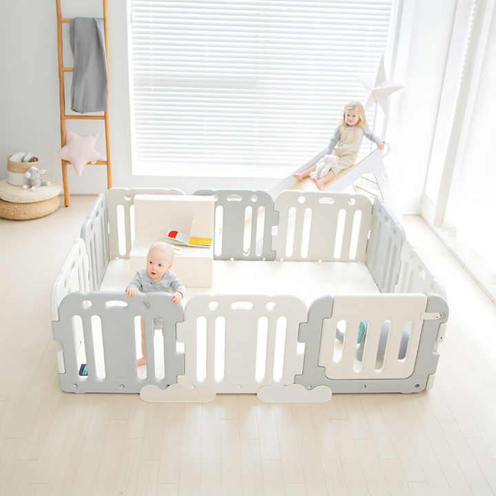 Ggumbi Lucky Star Clean Bumper Play Room - Ivory - Extra Large Collaboration Active Play