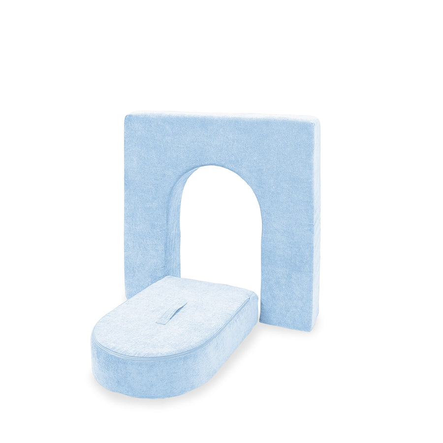 Go Coconut - Wall 5" & Door Set baby blue front view