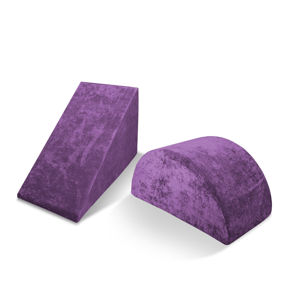 Go Coconut - Wedge & Mega Rocker Bundle -  grape front view