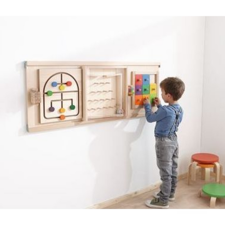 HABA Pro Colorful Squares Sensory Wall Room View