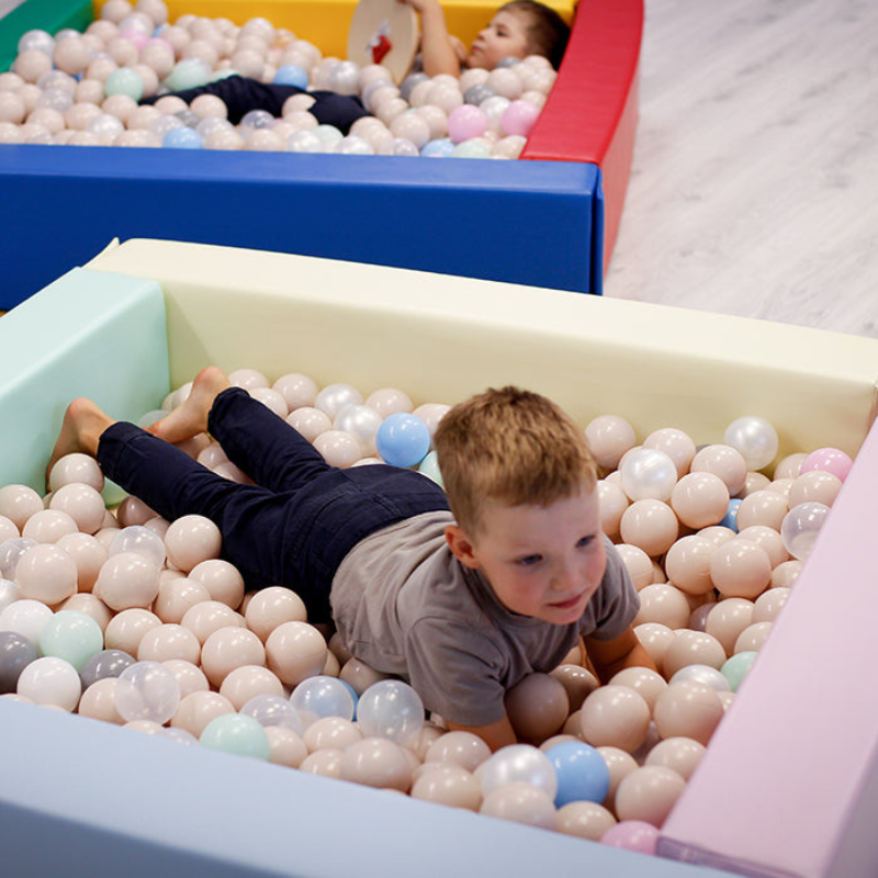 IGLU Soft Play Square Ball Pit - Ball Play Heaven Light Pastel Child Play