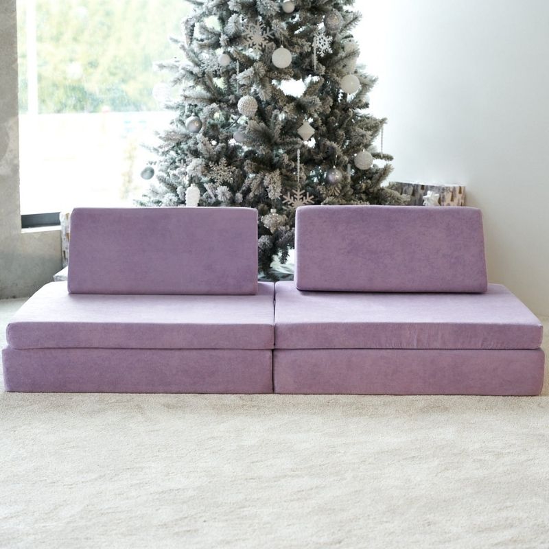 Kiddie Couch - Orchid Purple Front View
