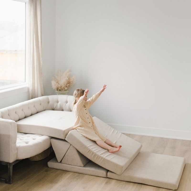 Kiddie Couch - Sand Beige Slide Play
