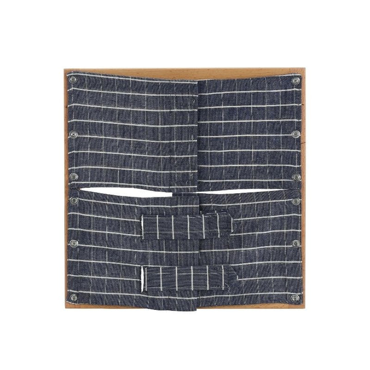 Kinderhuis 12 Dressing Frames with Stand - Bluish Check

