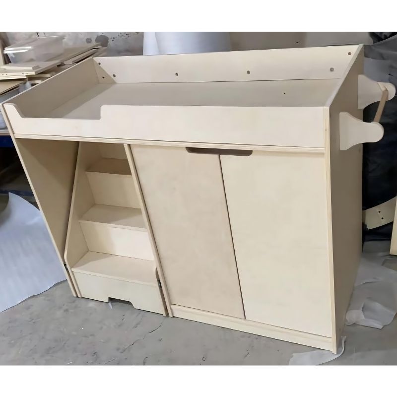 Kinderhuis Change Table with Stairs - Clean View
