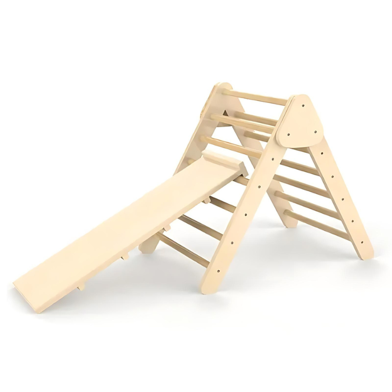 Kinderhuis Climbing Pickler Triangle and Arch 3pc Set - Natural Triangle