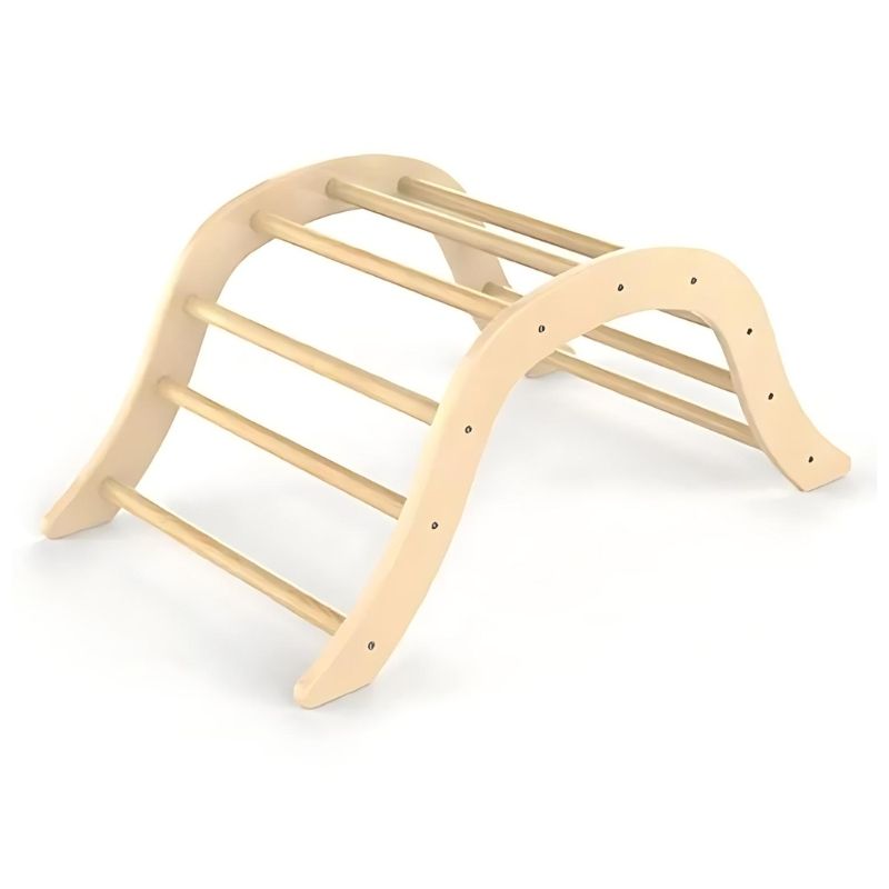 Kinderhuis Climbing Pickler Triangle and Arch 3pc Set - Natural Arch