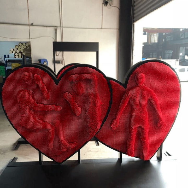 LiteZilla Clone Box Giant Pin Wall - Red Two Heart
