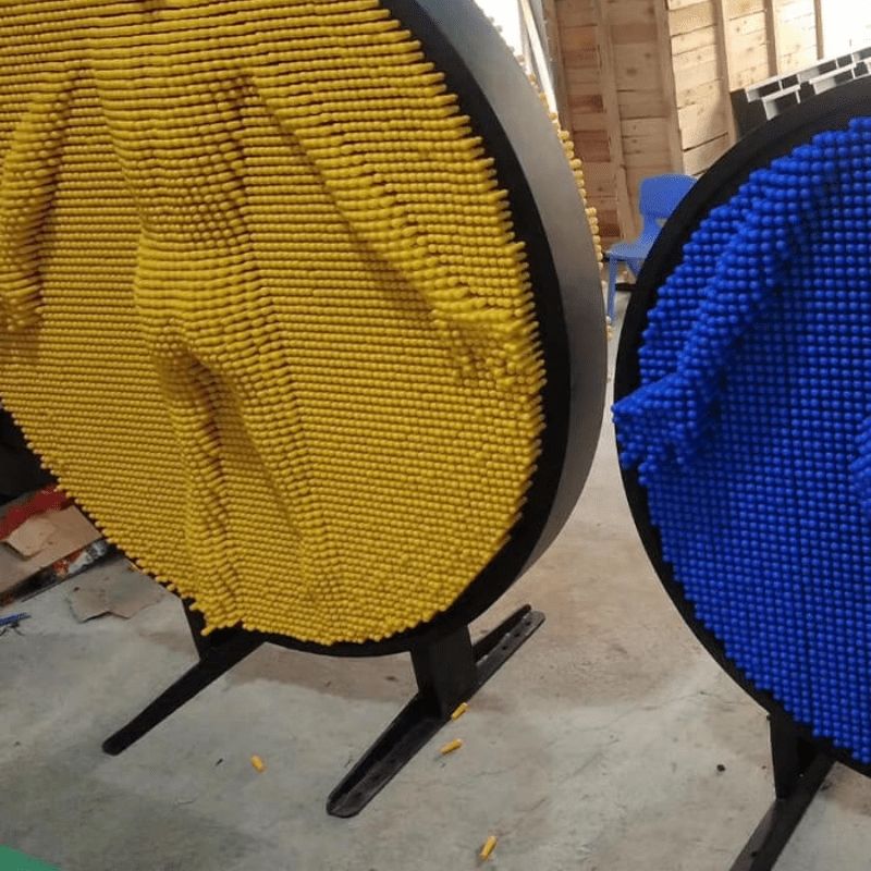 LiteZilla Clone Box Giant Pin Wall - Yellow and Blue
