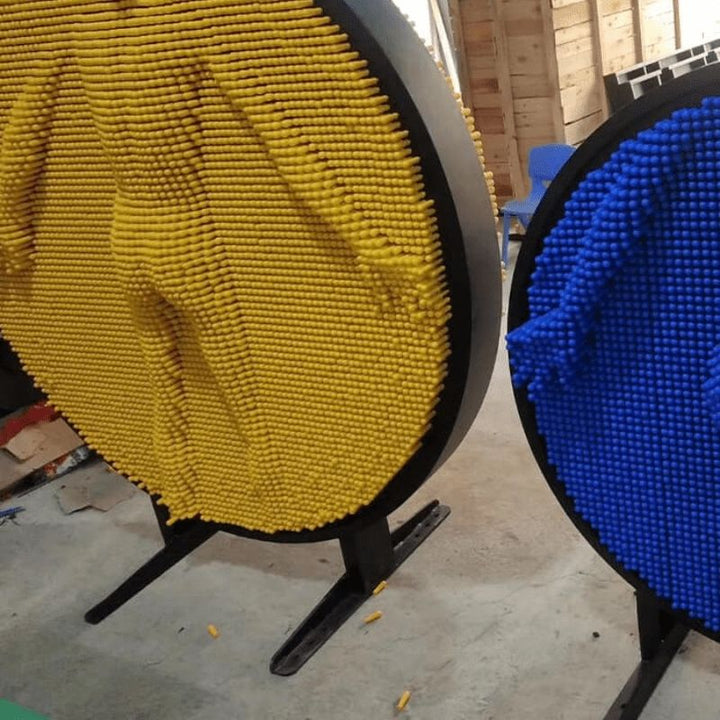 LiteZilla Clone Box Giant Pin Wall - Yellow and Blue
