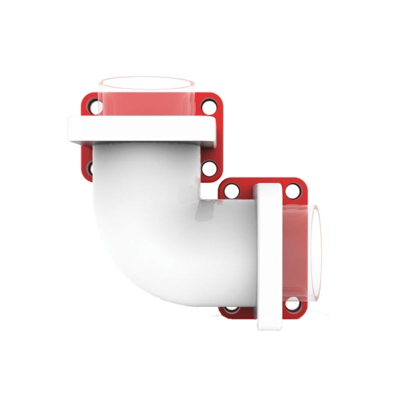 LiteZilla Magwiz Magnet Wall Accessory - 90 Degree Tube - Close Up View
