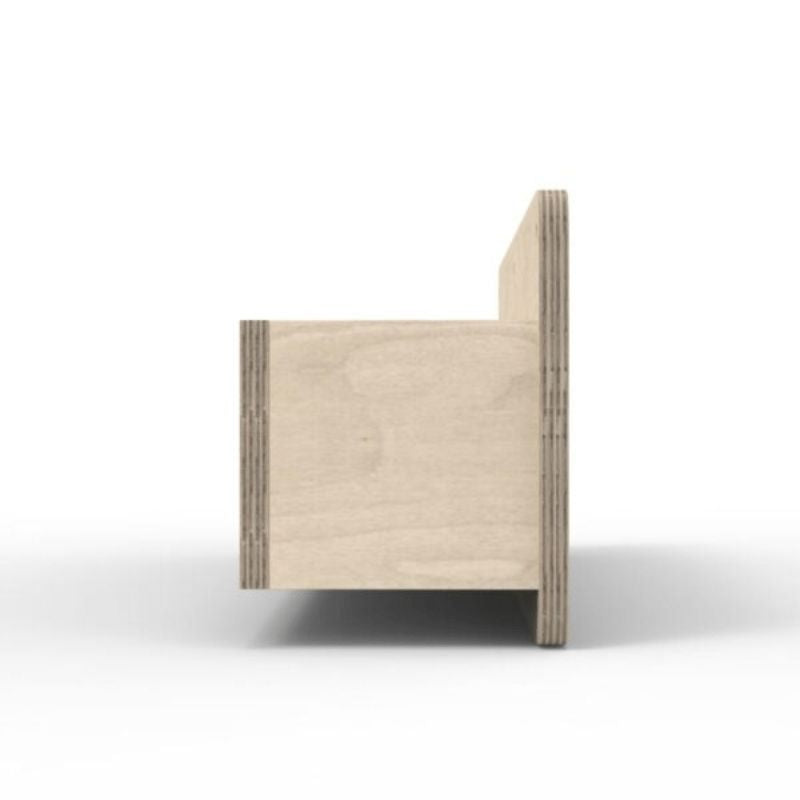 LiteZilla Wooden Storage Box - Right Side View
