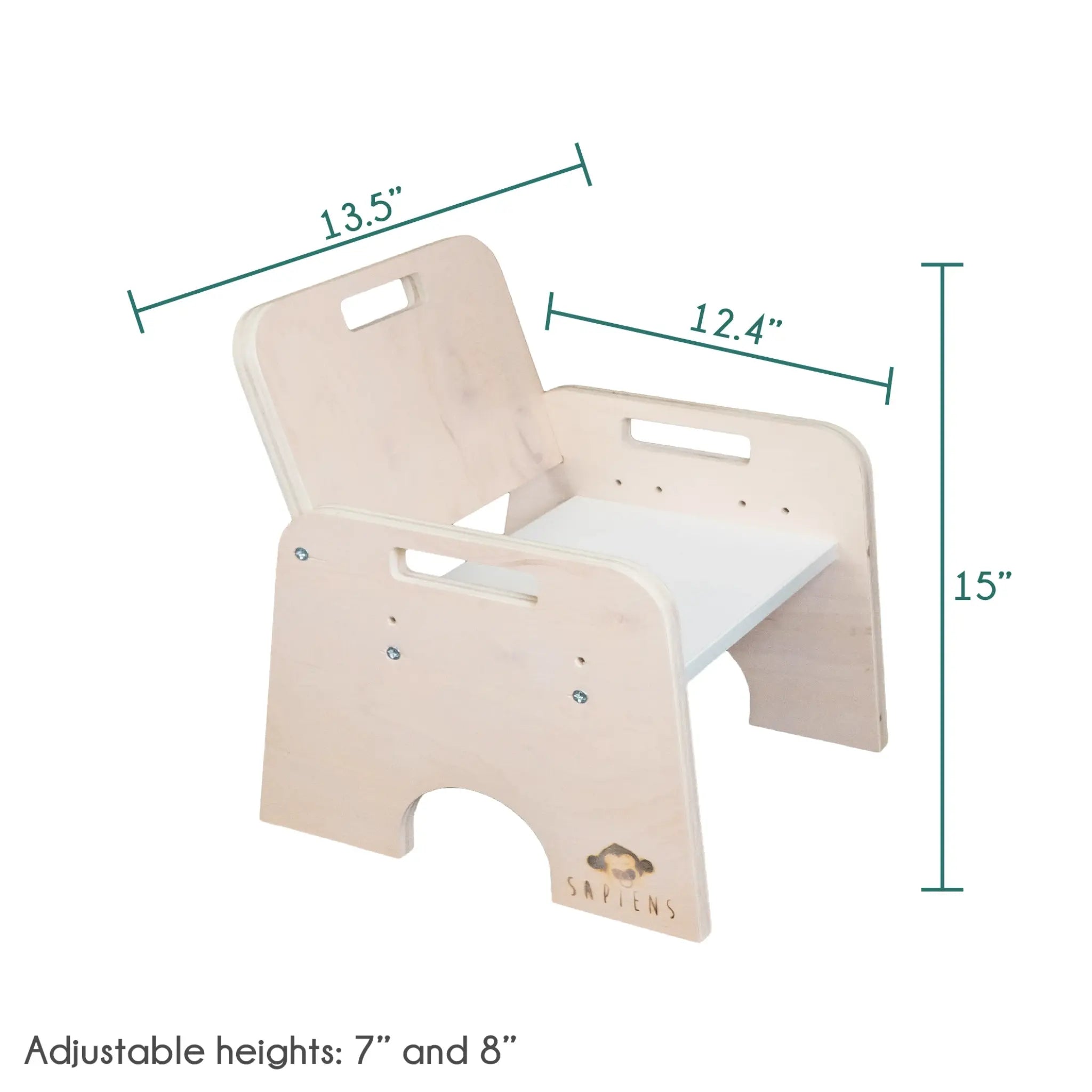 Sapiens Child PAPAYA SET Weaning Montessori Table and Chair Adjust The Sensory Supply