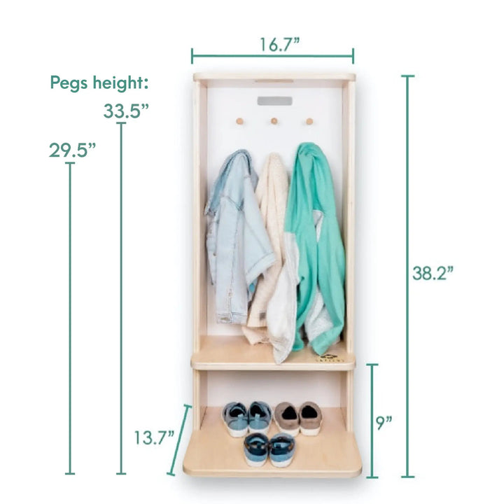 Sapiens Child - MANGO - Montessori Cubby Coat Rack