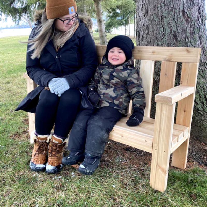 ONPPreschoolBuddyBench - Mother and Kid sitting
