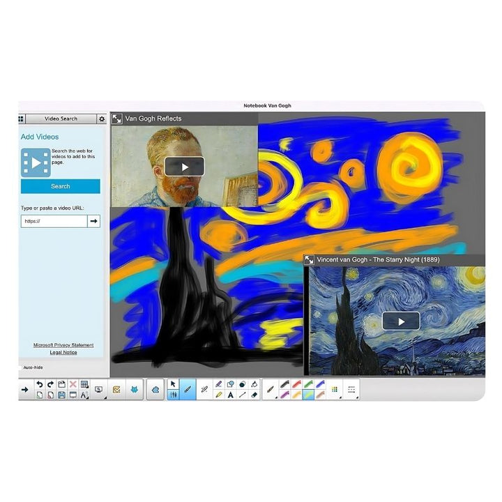 SMART Board GX Series Interactive Display w/ Embedded OS - Detailes Screen Play View 
