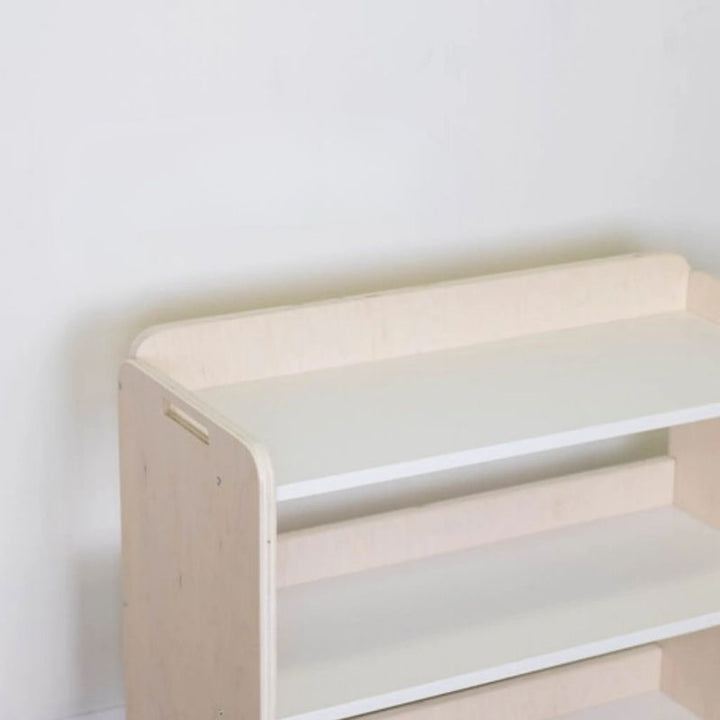 Sapiens Child - BANANA - Montessori Shelf with Borders - Close Up Top View 