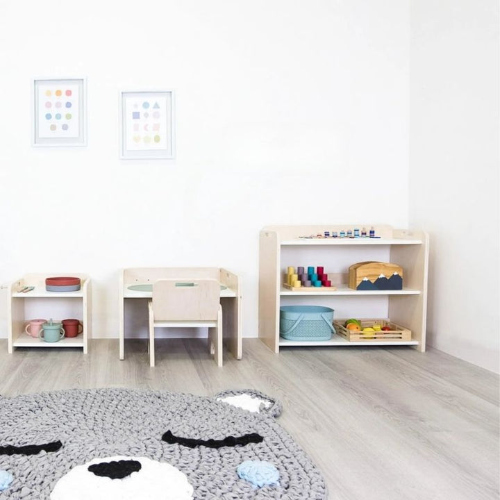 Sapiens Child - BANANA - Montessori Shelf with Borders - Landscape View Indoor