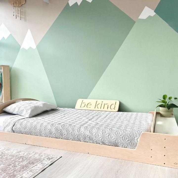 Sapiens Child - CHERRY TWIN - Montessori Floor Bed - Second Landscape View