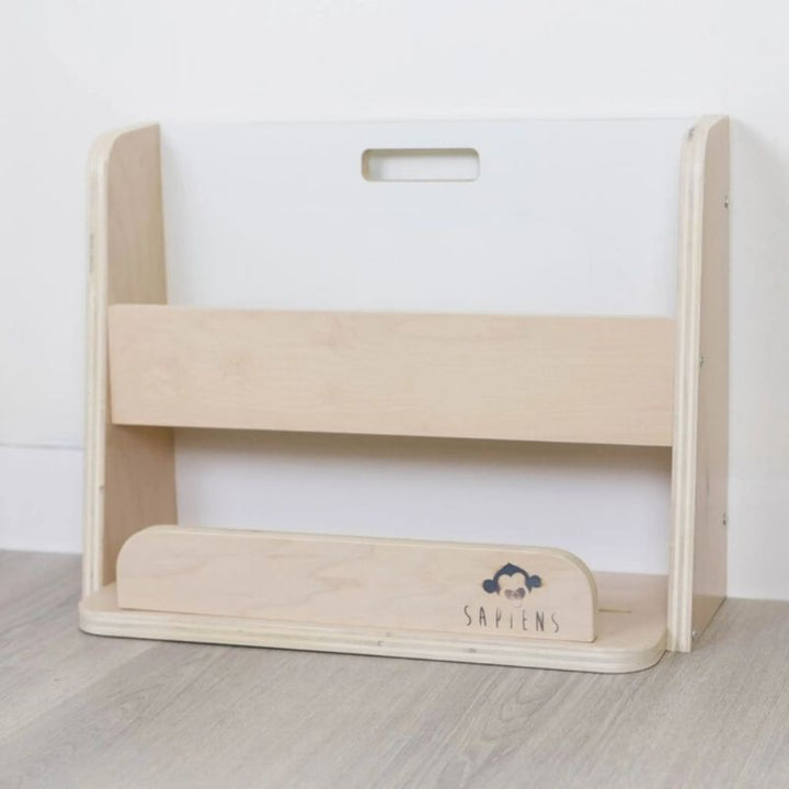Sapiens Child - GUAVA - Montessori Bookshelf - Clean Front View Indoor