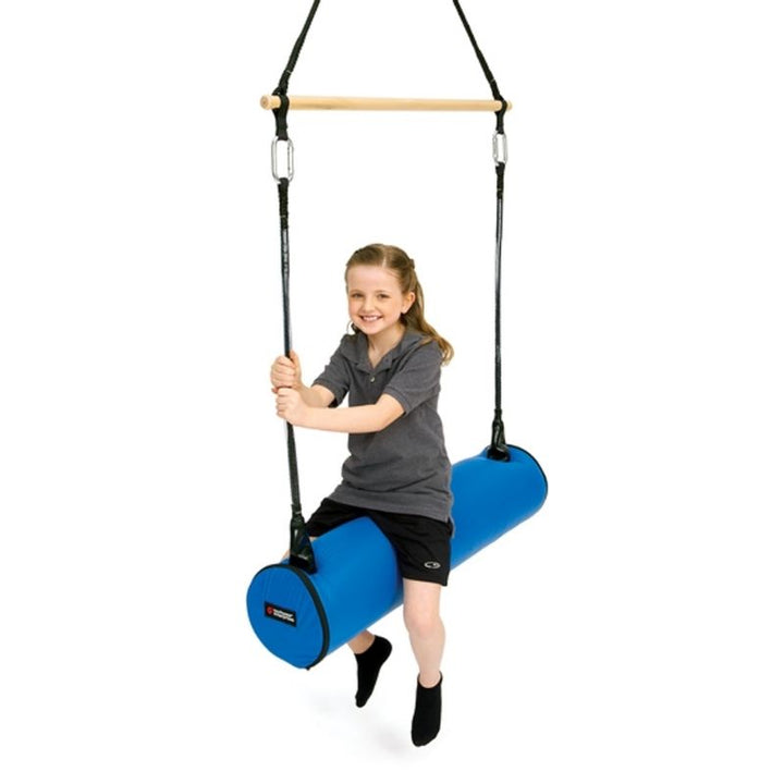 SouthpawAdvantageLine_2-in-1BolsterSwing_TrapezeBar-child riding bolster swing 
