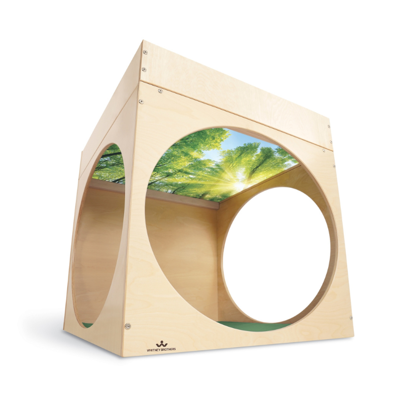 Whitney Brothers Superbright LED Creative Cube And Mat Bundle Front View Brilliant Sunlit Forest