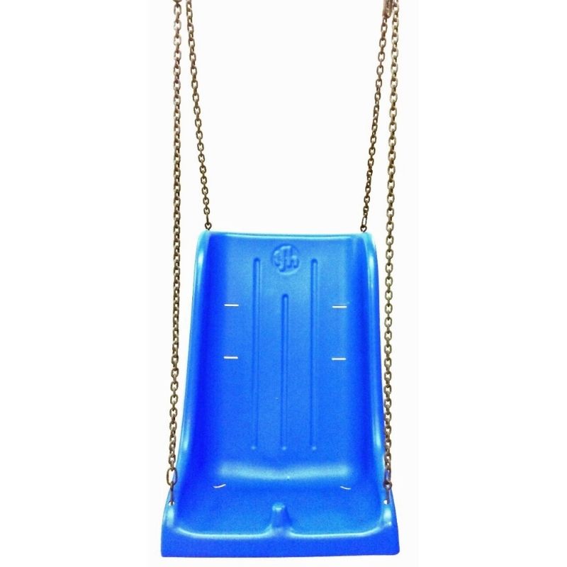 TFH Full Support Swing Seat - Child - w/ Chains - Clean front view - blue colored seat