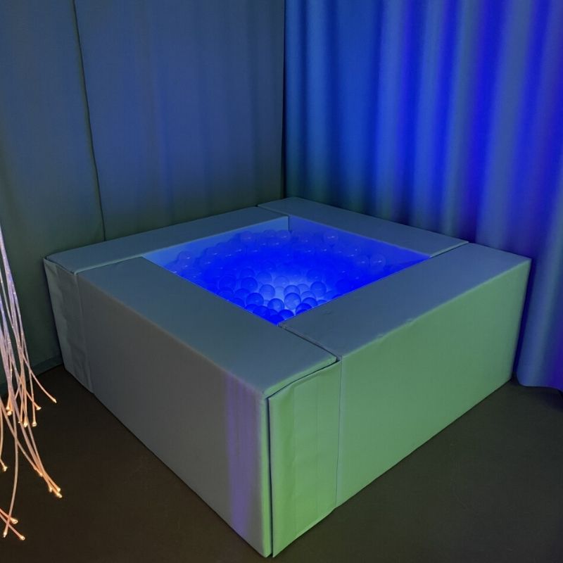 TFH Large Light-Up Ball Pit - w/ 3000 Balls - Landscape view in an indoor setting